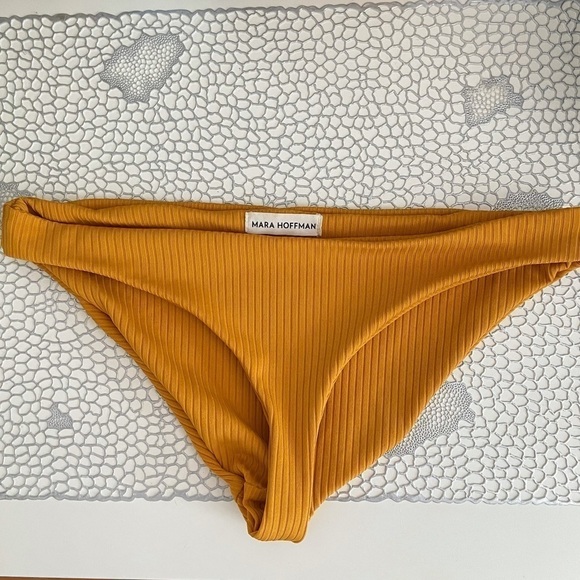 Mara Hoffman Rio Tie-Front Ribbed Swim Bikini SET - Picture 9 of 12